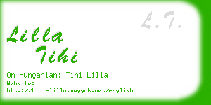 lilla tihi business card